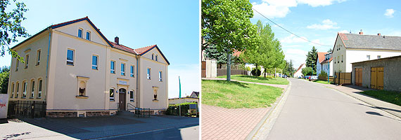 Dorfstarße Eula, alte Schule